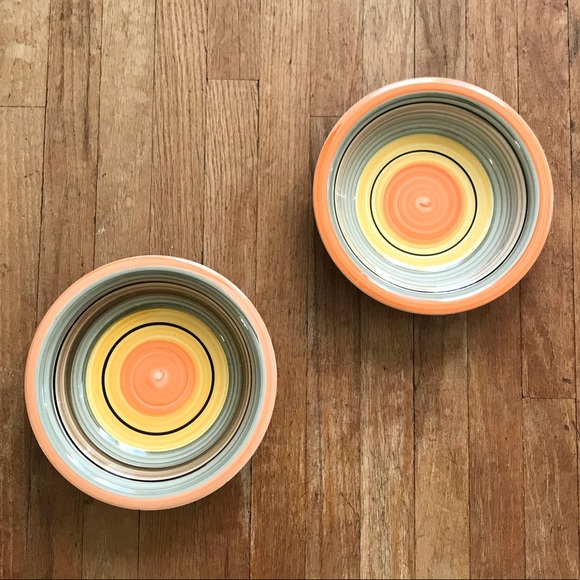 Gibson Other - 💐5/$25 Gibson Lot of Two Orange Bowls